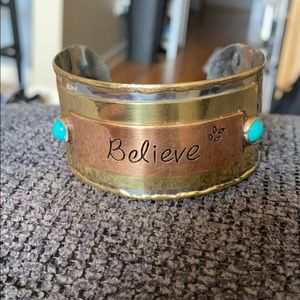 Believe bangle bracelet
